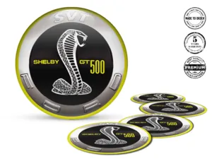 Shelby Ruota Decalcomanias Stile Badge Silicone Esclusivo